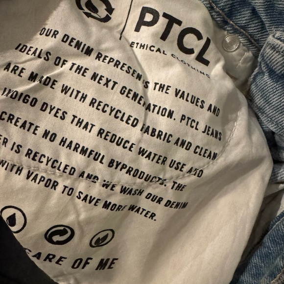 PTCL wide leg distressed jeans size 28 excellent condition - Picture 5 of 8